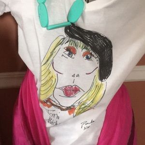 Medium t shirt. V neck. My design I am an artist